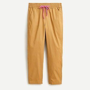 J.Crew Brushed poplin drawstring pant